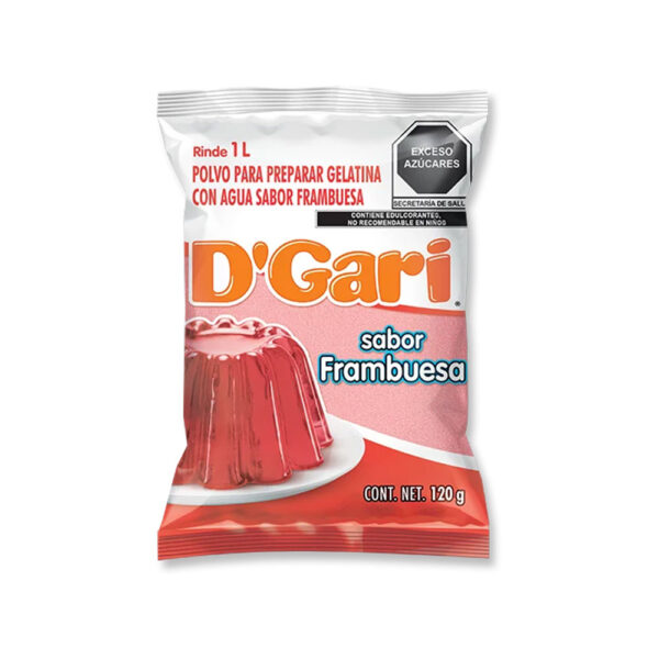 Gelatina D’Gari Frambuesa (Agua)