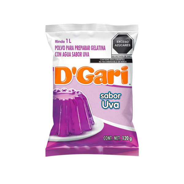 Gelatina D'Gari Uva (Agua)