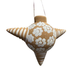 Piñata de Barro - Decoración hogar con Diseño Floral y Rayas para Festividades y Decoración Hogar